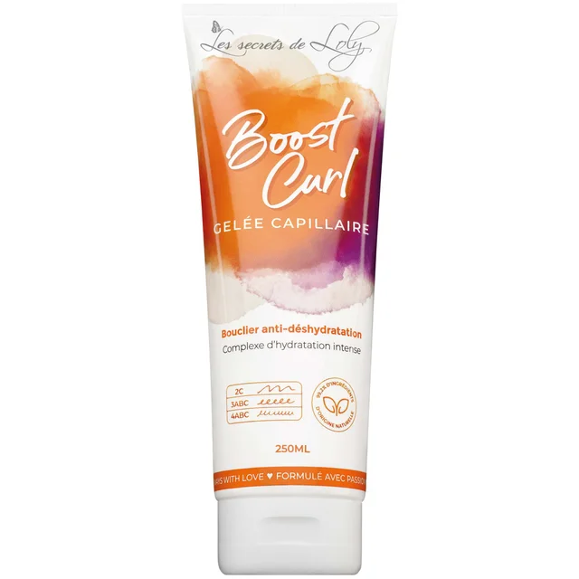 Gel de peinado hidratante para rizos Boost Curl de Les Secrets de Loly, 250 ml