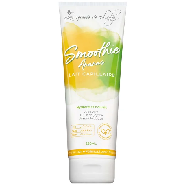 Leche capilar sin aclarado Smoothie Ananas de Les Secrets de Loly, 250 ml