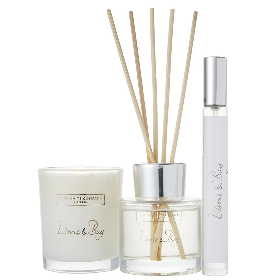 The White Company Lime & Bay Mini Home Scenting Set Imagen 1