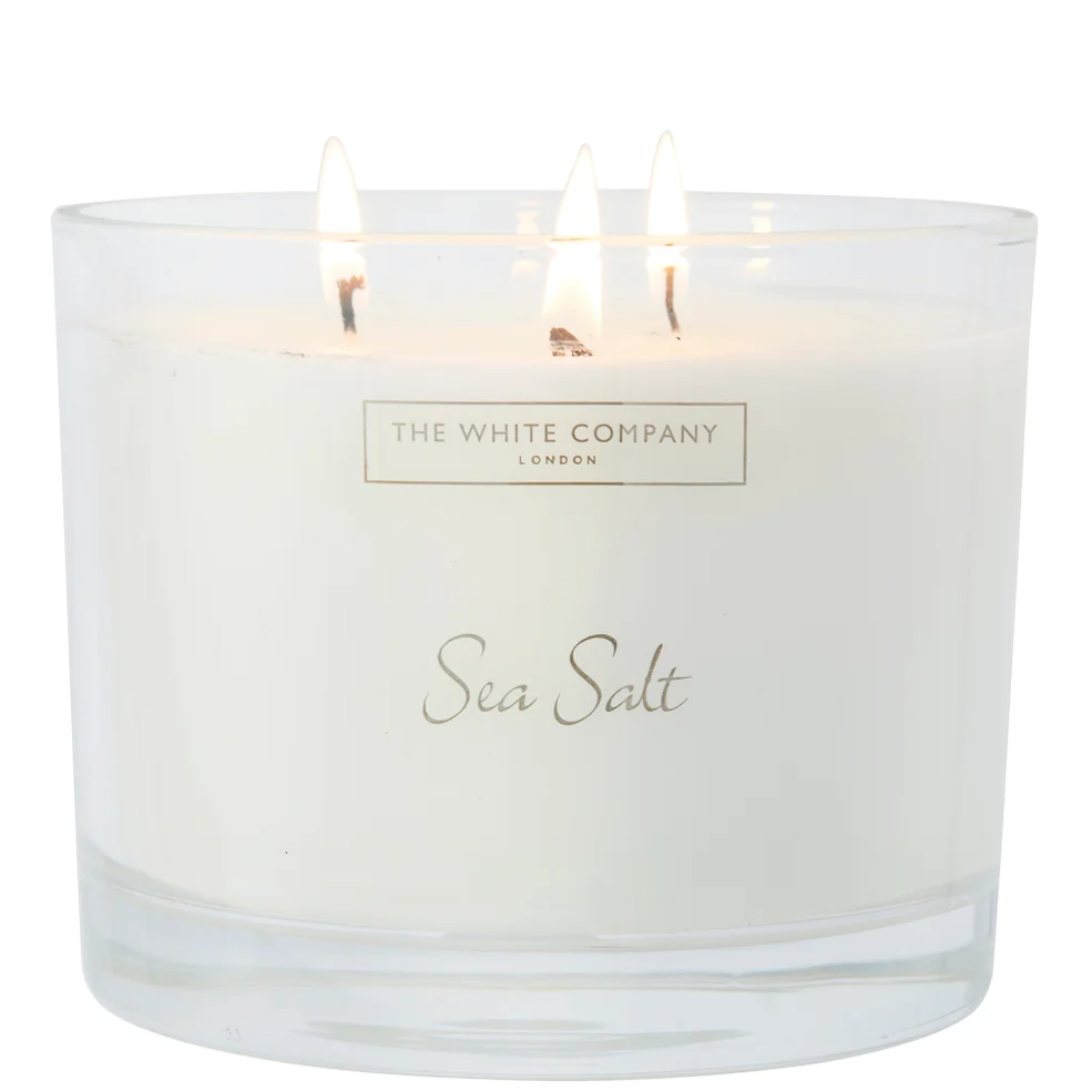 The White Company Sea Salt Large Candle 770g Imagen 1