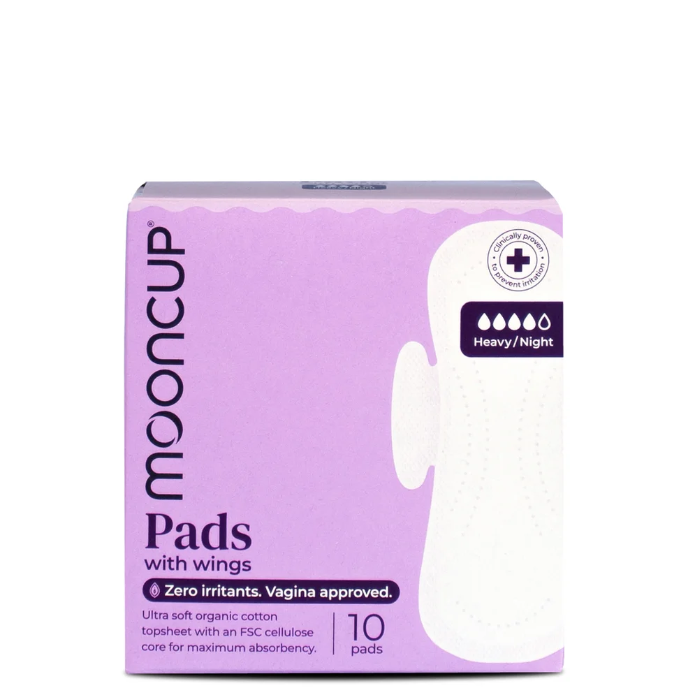 Mooncup Pads with Wings - Heavy/Night (10 pack) Imagen 1