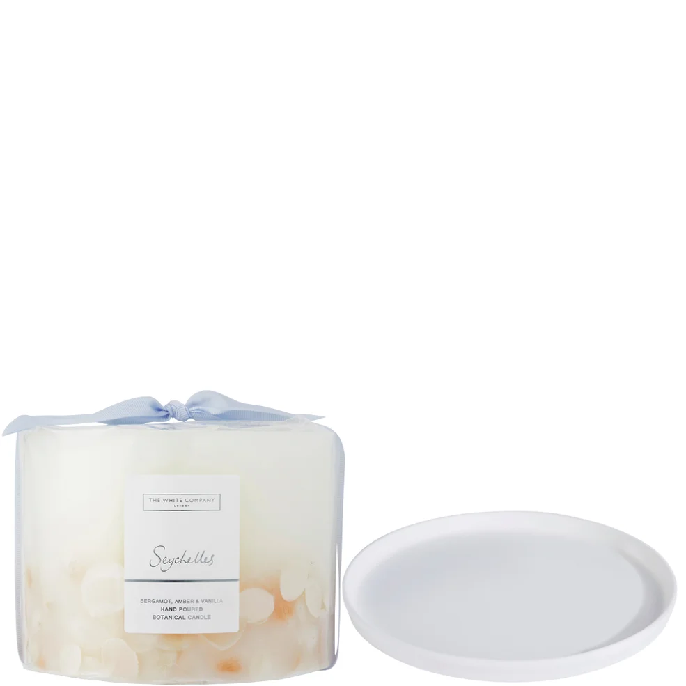 The White Company Seychelles Botanical Candle and Plate - Large Imagen 1