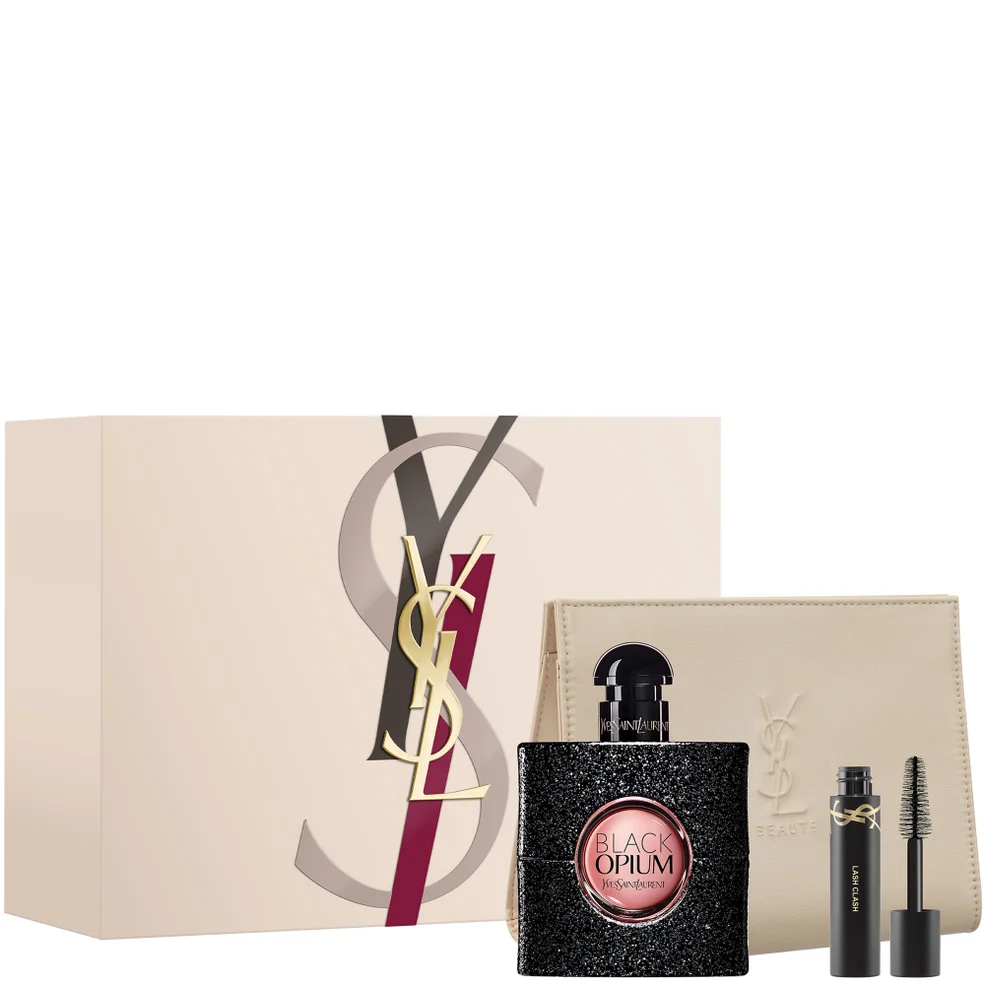 Yves Saint Laurent Black Opium Eau de Parfum 50ml + Mini Lash Clash + Pouch Set Imagen 1