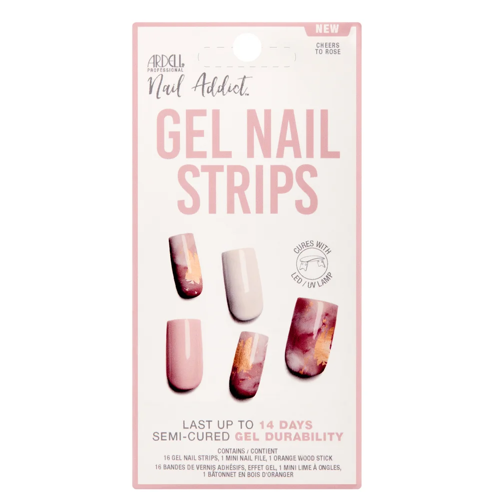 Ardell LED Gel Nail Art Strips  - Cheers to Rose Imagen 1