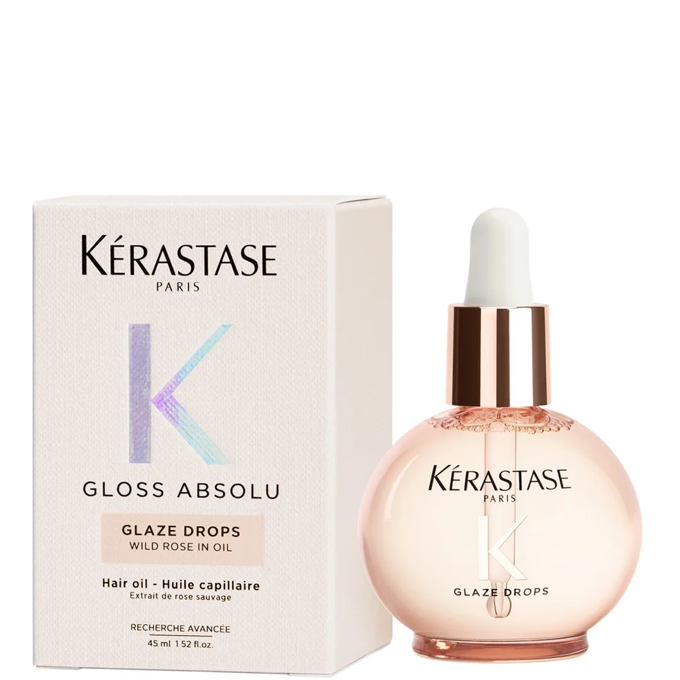 Kérastase Gloss Absolu Glaze Drops Hair Oil with Wild Rose 45ml Imagen 1