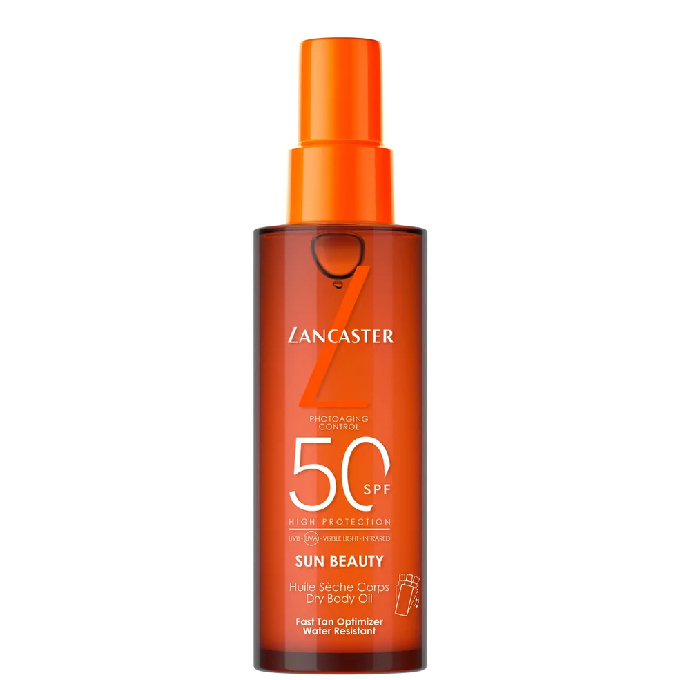 Lancaster Sun Beauty Satin Dry Oil Fast Tan Optimizer for Body SPF50 150ml Imagen 1