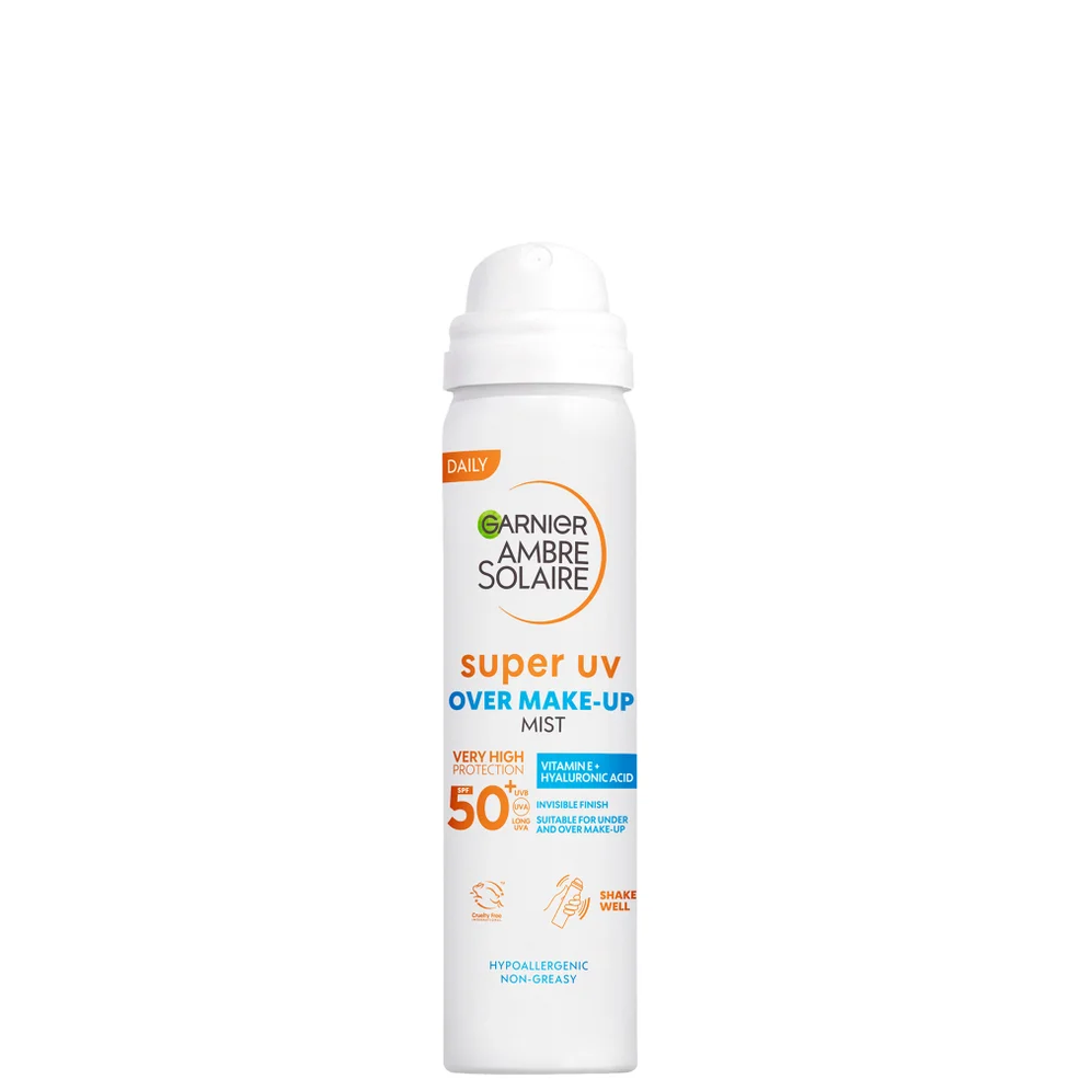 Garnier Ambre Solaire Over Makeup Super UV Protection Mist SPF50+ With Hyaluronic Acid And Vitamin E, 75ml Imagen 1