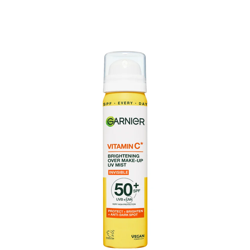 Garnier Vitamin C Brightening Over Make-Up UV Mist Invisible with SPF50+ and Vitamin C 75ml Imagen 1