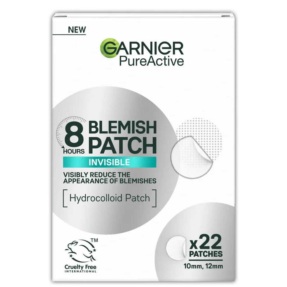 Garnier Pure Active 8hr Invisible Hydrocolloid Blemish Patch Cruelty Free & Vegan - 22 patches Imagen 1