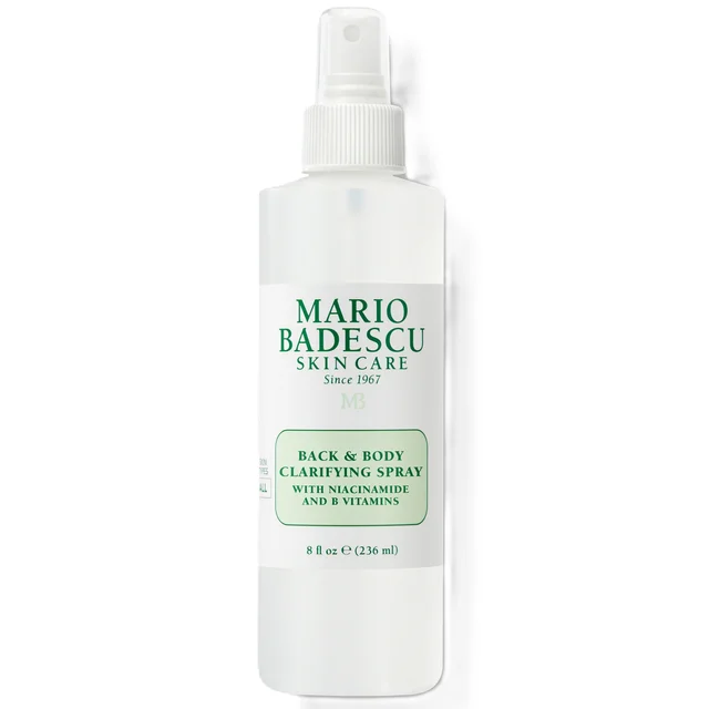Mario Badescu spray aclarador para espalda y cuerpo con Niacinimide y vitaminas del grupo B 236 ml