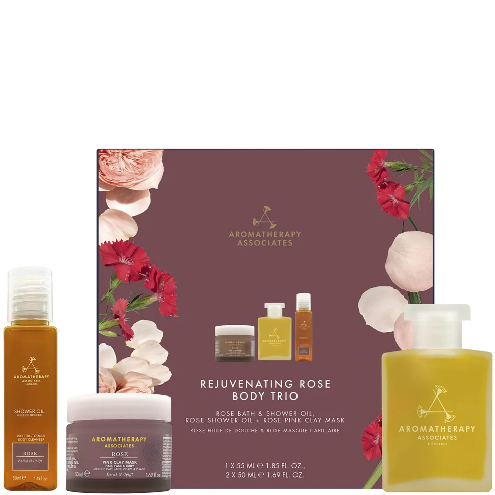 Aromatherapy Associates Rejuvenating Rose Body Trio Gift Set Imagen 1