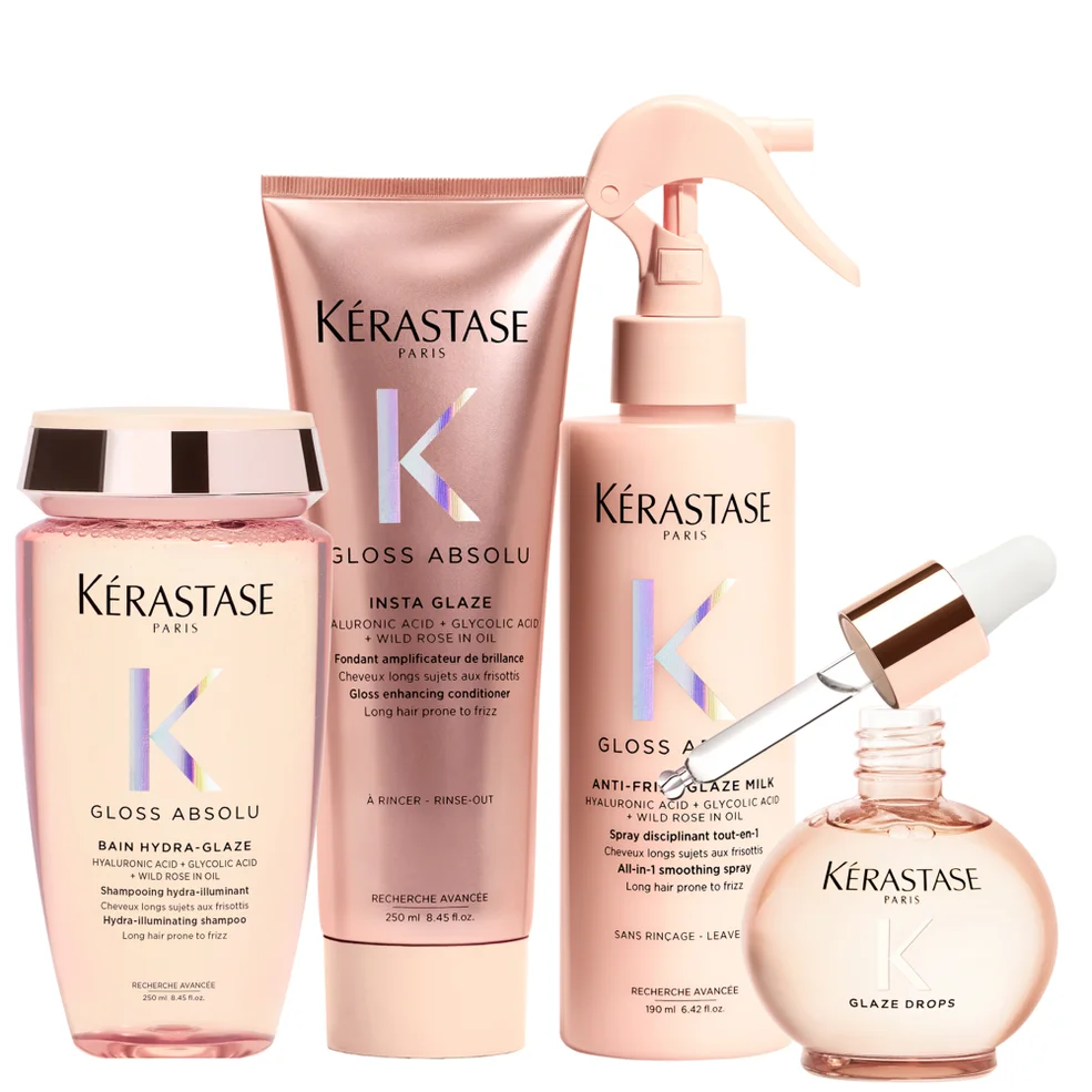 Kérastase Gloss Absolu Shampoo, Conditoner, Milk and Oil Bundle Imagen 1