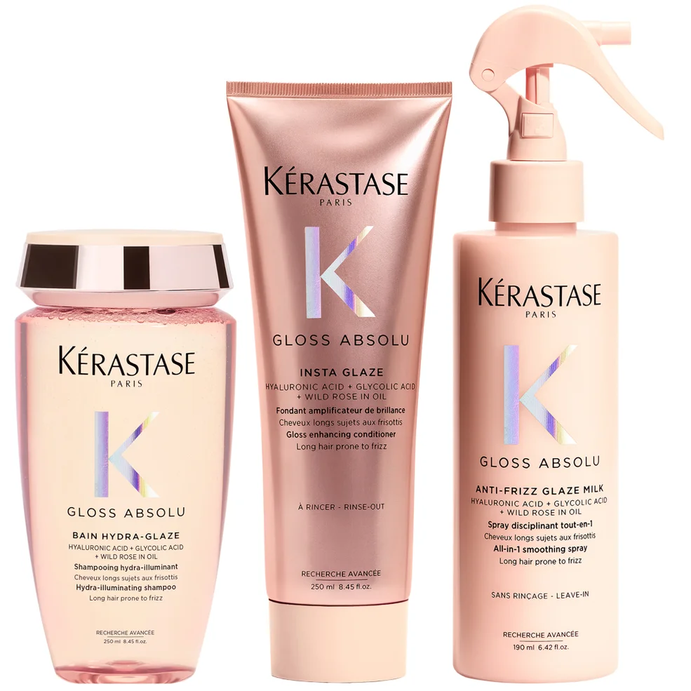 Kérastase Gloss Absolu Shampoo, Conditoner and Milk Bundle Imagen 1