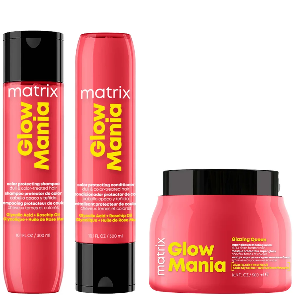 Glow Mania Colour Protecting Shampoo, Conditioner, & Mask Trio for Coloured Hair Imagen 1