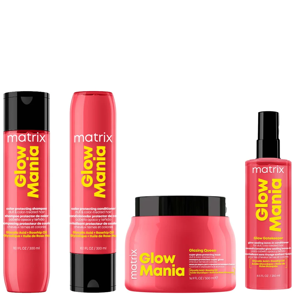 Glow Mania Colour Protecting Set including Shampoo, Conditioner, Leave-In Conditioner, and Mask Imagen 1
