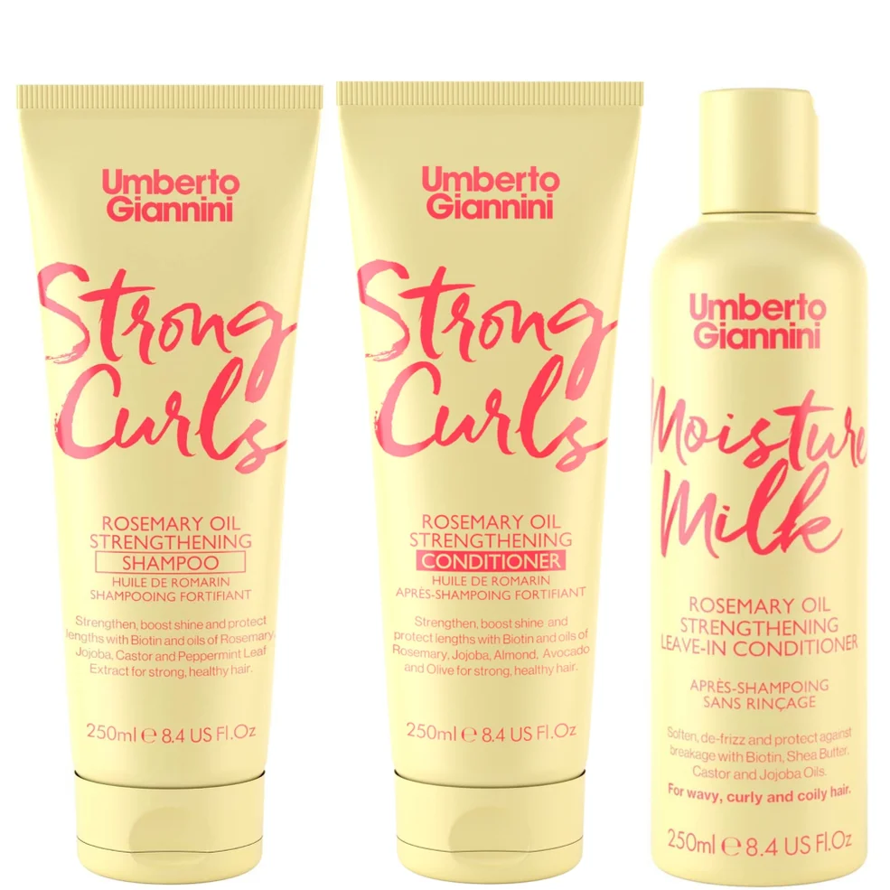 Umberto Giannini Strong Curls Strengthen & Hydrate Trio Imagen 1