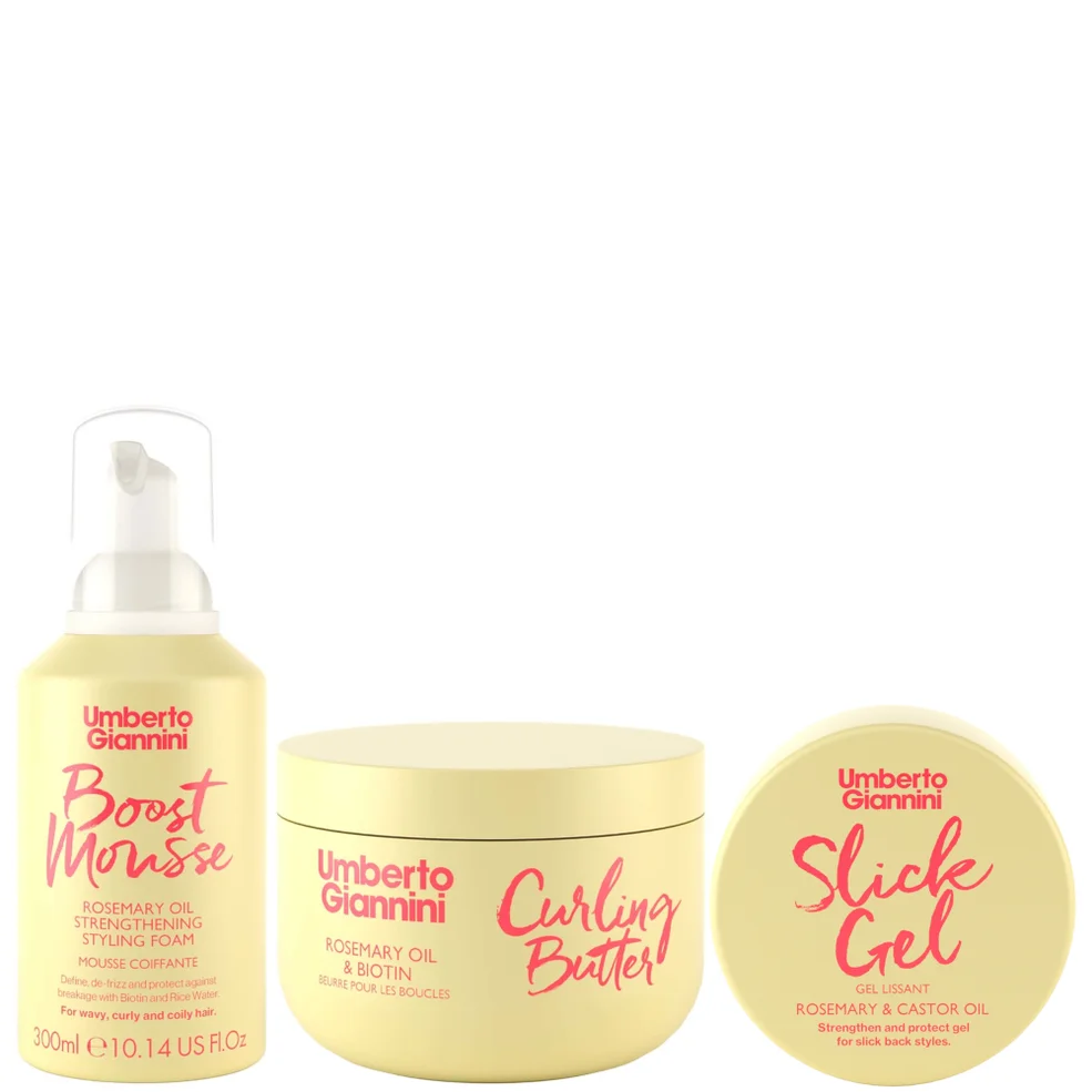 Umberto Giannini Strong Curls Style & Hold Trio Imagen 1