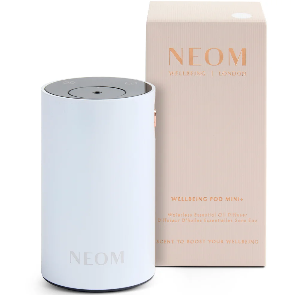 Neom Wellbeing London Pod Mini+ Waterless Essential Oil Diffuser White Imagen 1