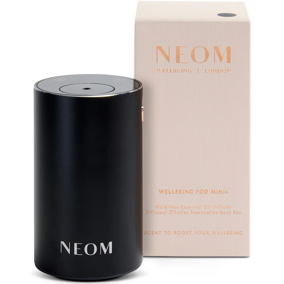 Neom Wellbeing London Pod Mini+ Waterless Essential Oil Diffuser Black Imagen 1