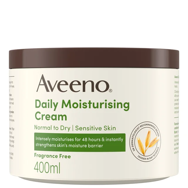 Aveeno Daily Moisturising Cream for Normal, Dry and Sensitive Skin 400ml
