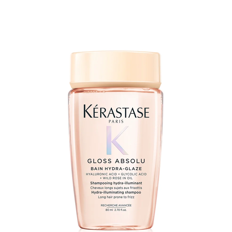 Kérastase Gloss Absolu Shampoo for All Hair Types with Glycolic Acid, Hyaluronic Acid & Wild Rose 80ml Imagen 1