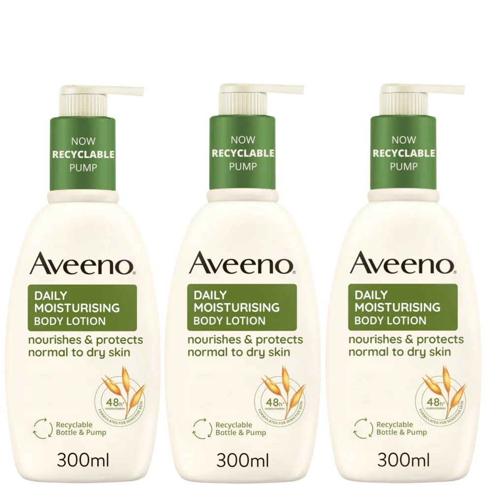 Aveeno Daily Moisturising Lotion Trio for Instant and Long Lasting Hydration 900ml Mega Bundle Imagen 1