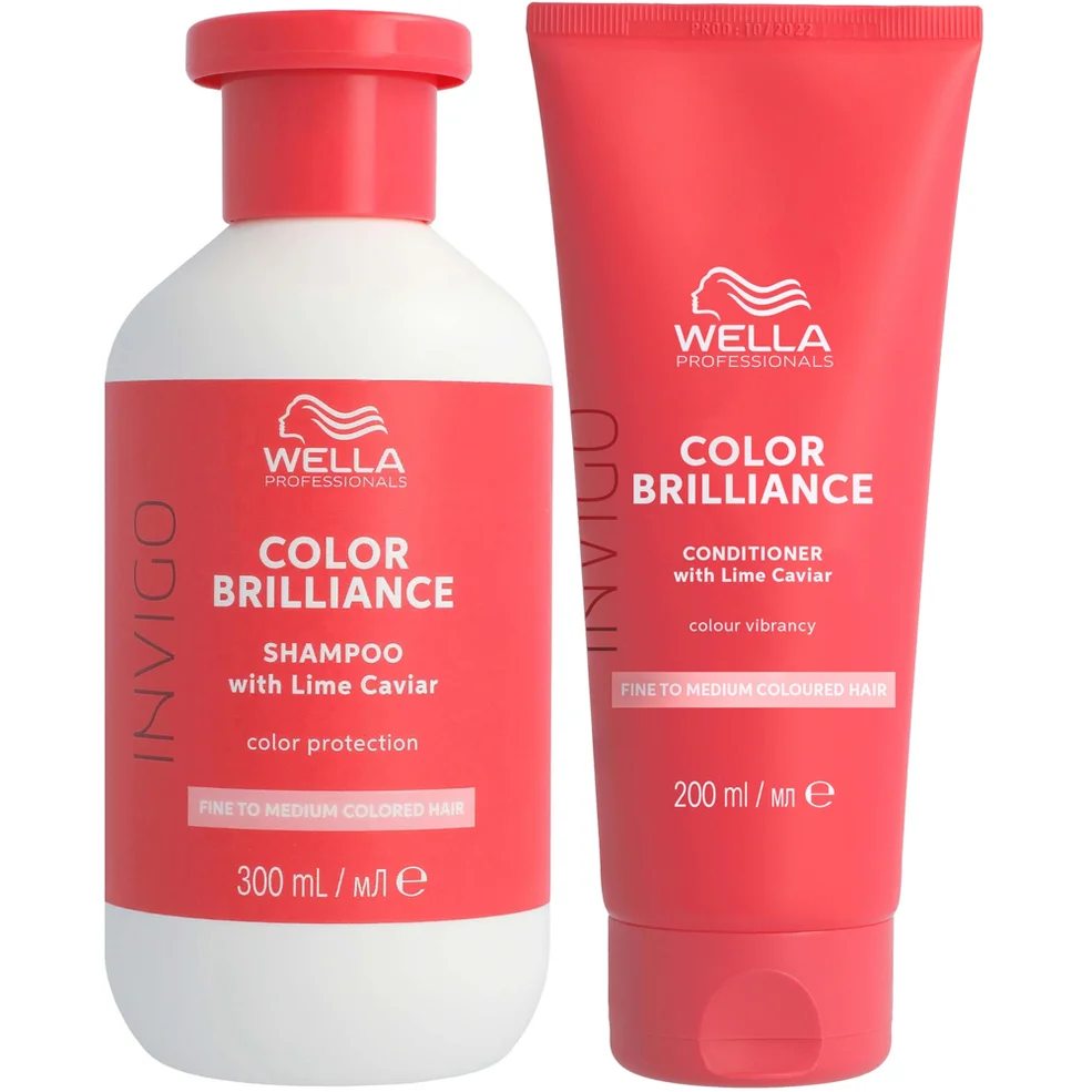 Wella Professionals Care Invigo Color Brilliance Colour Protection Shampoo & Conditioner for Fine Medium Hair 300ml Imagen 1