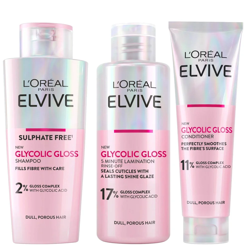 L'Oréal Paris Elvive Glycolic Gloss 3 Step Routine Imagen 1