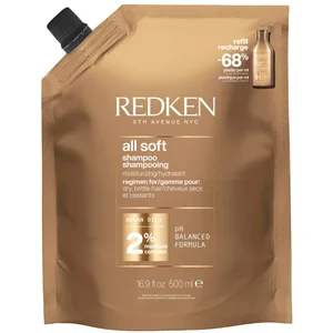 Redken All Soft Shampoo Refill Pouch 500ml - Size 500ml