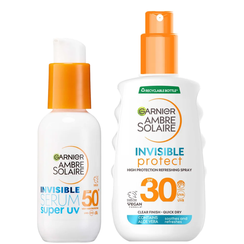Garnier Ambre Solaire Invisible Sun Protection SPF Face & Body Bundle Imagen 1