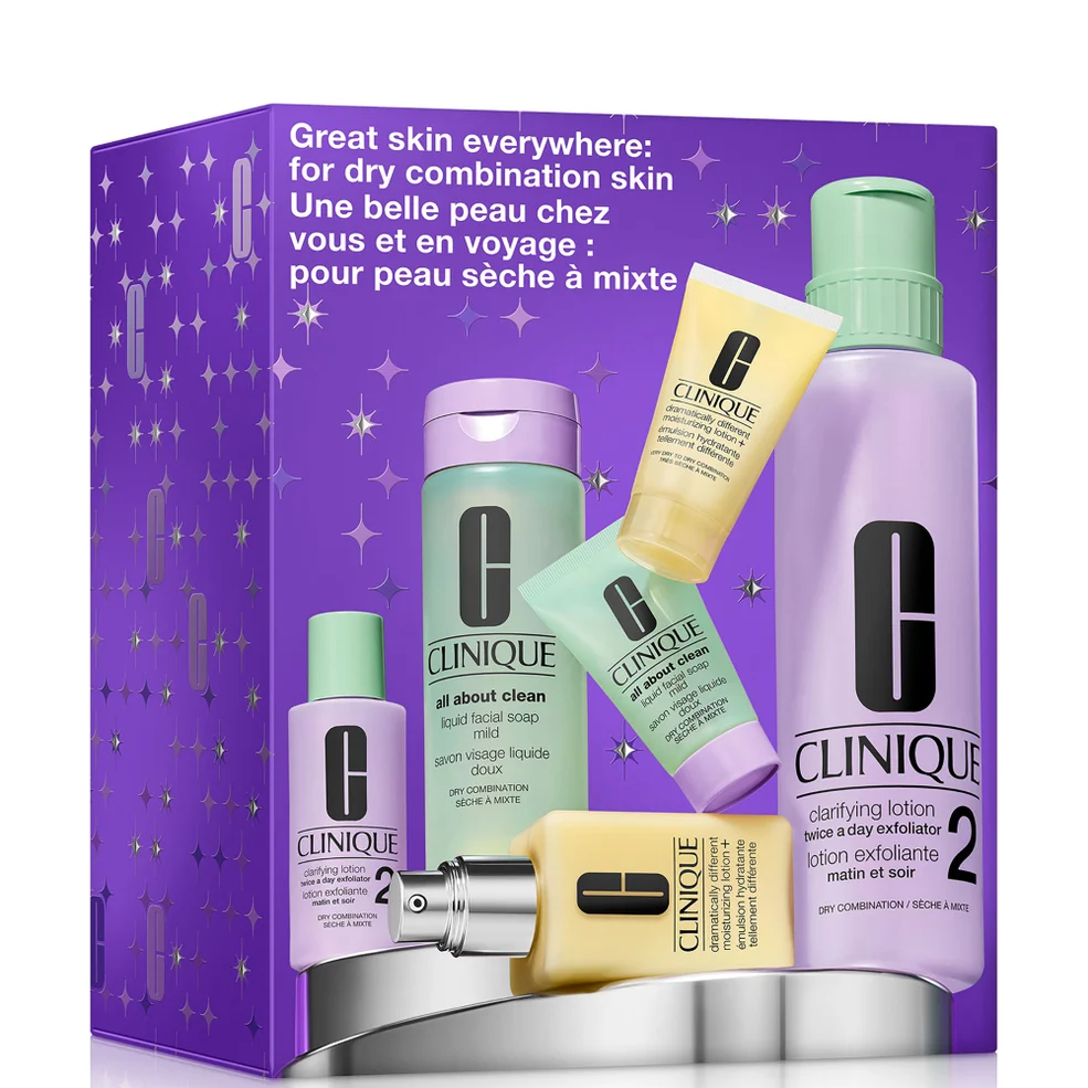 Clinique Great Skin Everywhere Set: For Dry Combination Skin Imagen 1