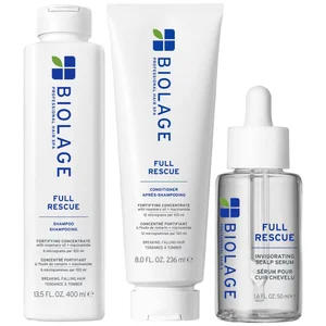 Biolage Full Rescue Shampoo 400ml, Conditioner 236ml and Oil-Balancing Serum 50ml Bundle - undefined undefined