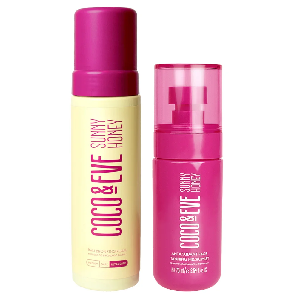 Coco & Eve Bali Bronzing Foam and Face Tanning Micromist Bundle Ultra Dark Imagen 1