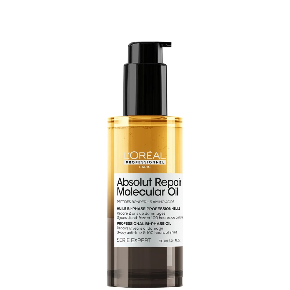 L'Oréal Professionnel Absolut Repair Molecular Bi-Phase Oil for Damaged Hair 90ml, 2x Benefit: High Shine & Repair Imagen 1