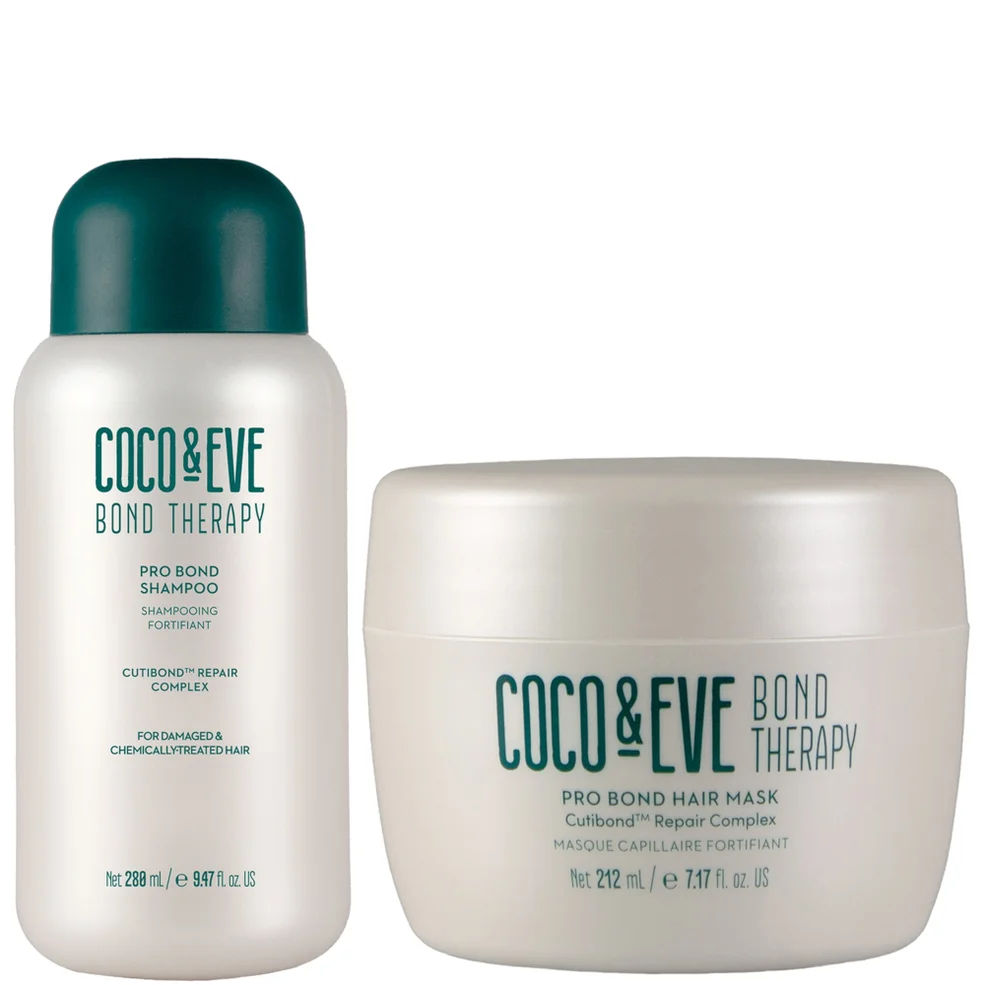 Coco & Eve Bond Therapy Shampoo & Mask Duo Bundle Imagen 1